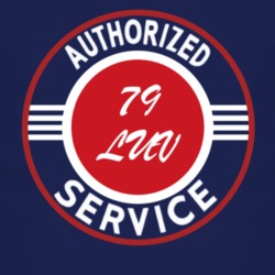 Authorized Service 1979 Chevy LUV Dark T Shirt