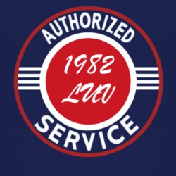 Authorized Service 1982 Chevy LUV Dark T Shirt