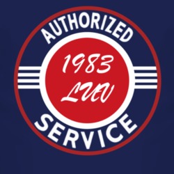Authorized Service 1983 Chevy LUV Dark T Shirt