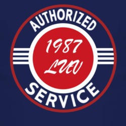 Authorized Service 1987 Chevy LUV Dark T Shirt