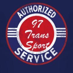 Authorized Service 1997 Chevy Trans Sport Distressed Look Dark T Shirt