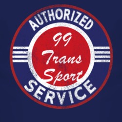 Authorized Service 1999 Chevy Trans Sport Distressed Look Dark T Shirt