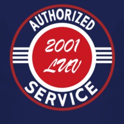 Authorized Service 2001 Chevy LUV Dark T Shirt