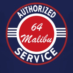 Authorized Service 1964 Chevy Malibu Dark T Shirt