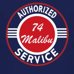 Authorized Service 1974 Chevy Malibu Dark T Shirt