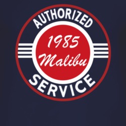 Authorized Service 1985 Chevy Malibu Dark T Shirt