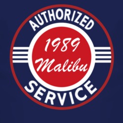 Authorized Service 1989 Chevy Malibu Dark T Shirt