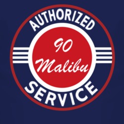 Authorized Service 1990 Chevy Malibu Dark T Shirt