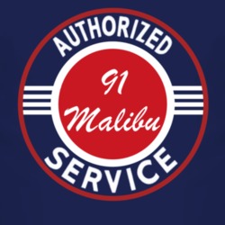 Authorized Service 1991 Chevy Malibu Dark T Shirt