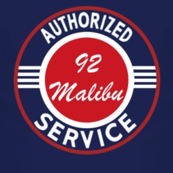 Authorized Service 1992 Chevy Malibu Dark T Shirt