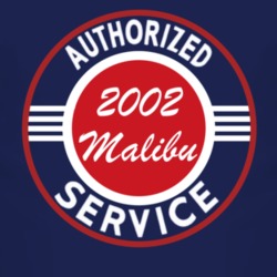 Authorized Service 2002 Chevy Malibu Dark T Shirt