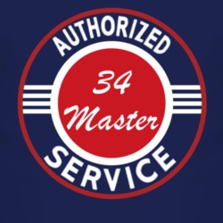 Authorized Service 1934 Chevy Master Dark T Shirt