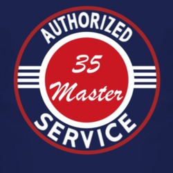 Authorized Service 1935 Chevy Master Dark T Shirt