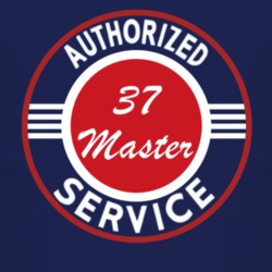 Authorized Service 1937 Chevy Master Dark T Shirt