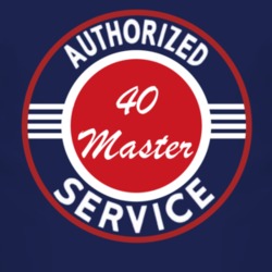 Authorized Service 1940 Chevy Master Dark T Shirt