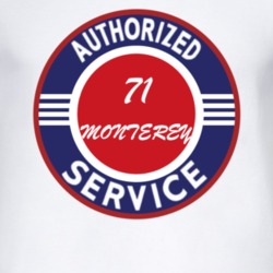Authorized Service 1971 MERCURY MONTEREY T Shirt