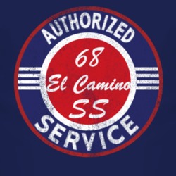 Authorized Service 1968 CHEVROLET EL CAMINO SS Distressed Look Dark T 