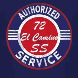 Authorized Service 1972 CHEVROLET EL CAMINO SS Distressed Look Dark T 