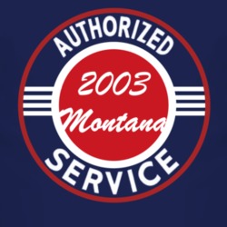 Authorized Service 2003 Chevy Montana Dark T Shirt