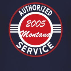 Authorized Service 2005 Chevy Montana Dark T Shirt