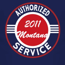 Authorized Service 2011 Chevy Montana Dark T Shirt
