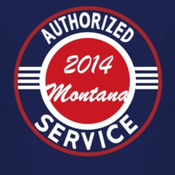 Authorized Service 2014 Chevy Montana Dark T Shirt