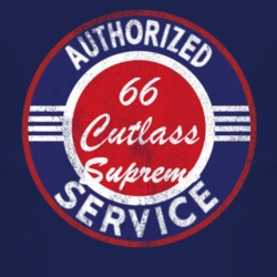 Authorized Service 1966 Oldsmobile Cutlass Supreme Distressed Look Dar