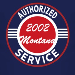 Authorized Service 2002 Pontiac Montana Dark T Shirt