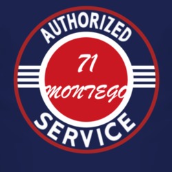 Authorized Service 1971 MERCURY MONTEGO Dark T Shirt