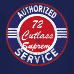 Authorized Service 1972 Oldsmobile Cutlass Supreme Distressed Look Dar