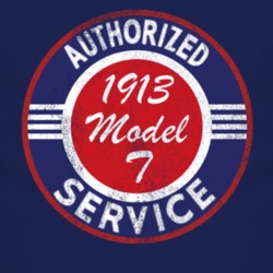 Authorized Service 1913 Model T Distressed Look Dark T Shirt