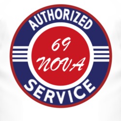 Authorized Service 1969 CHEVY NOVA T Shirt