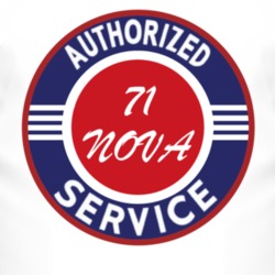 Authorized Service 1971 CHEVY NOVA T Shirt