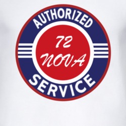 Authorized Service 1972 CHEVY NOVA T Shirt