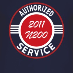 Authorized Service 2011 Chevy N200 Dark T Shirt