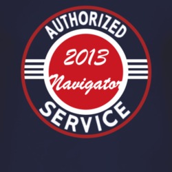 Authorized Service 2013 Lincoln Navigator Dark T Shirt