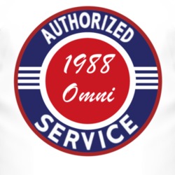 Authorized Service 1988 Dodge Omni T Shirt