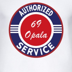 Authorized Service 1969 Chevy Opala T Shirt