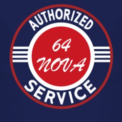 Authorized Service 1964 CHEVY NOVA Dark T Shirt