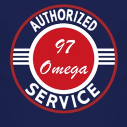 Authorized Service 1997 Chevy Omega Dark T Shirt