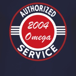 Authorized Service 2004 Chevy Omega Dark T Shirt