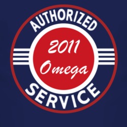Authorized Service 2011 Chevy Omega Dark T Shirt