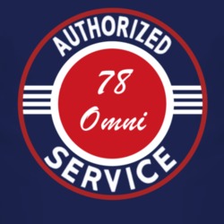 Authorized Service 1978 Dodge Omni Dark T Shirt