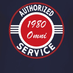 Authorized Service 1980 Dodge Omni Dark T Shirt