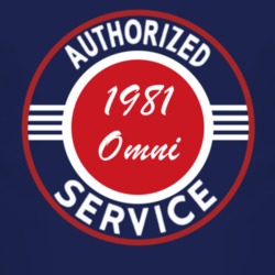 Authorized Service 1981 Dodge Omni Dark T Shirt