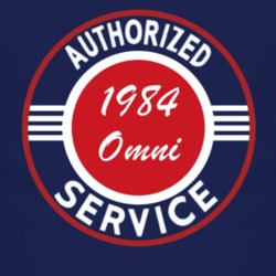 Authorized Service 1984 Dodge Omni Dark T Shirt