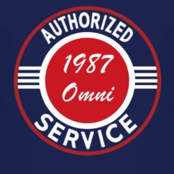 Authorized Service 1987 Dodge Omni Dark T Shirt