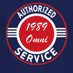 Authorized Service 1989 Dodge Omni Dark T Shirt