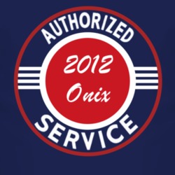 Authorized Service 2012 Chevy Onix Dark T Shirt