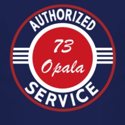 Authorized Service 1973 Chevy Opala Dark T Shirt